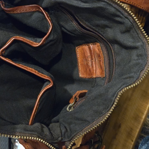 Harbour 2nd Brown Woven Leather Crossbody Bag - Picture 6 of 6